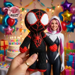 SpiderMan black Amigurumi