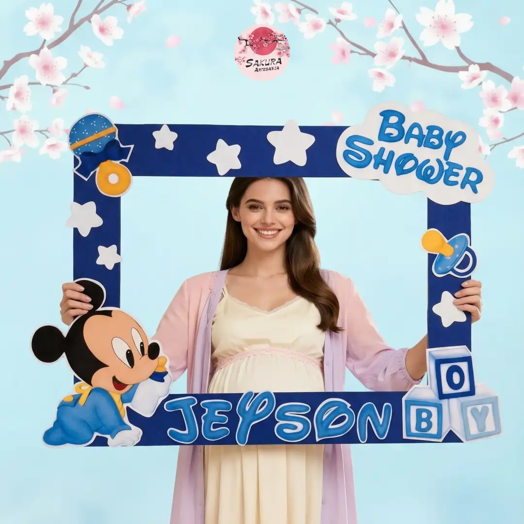 Marco Selfie baby shower Mickey