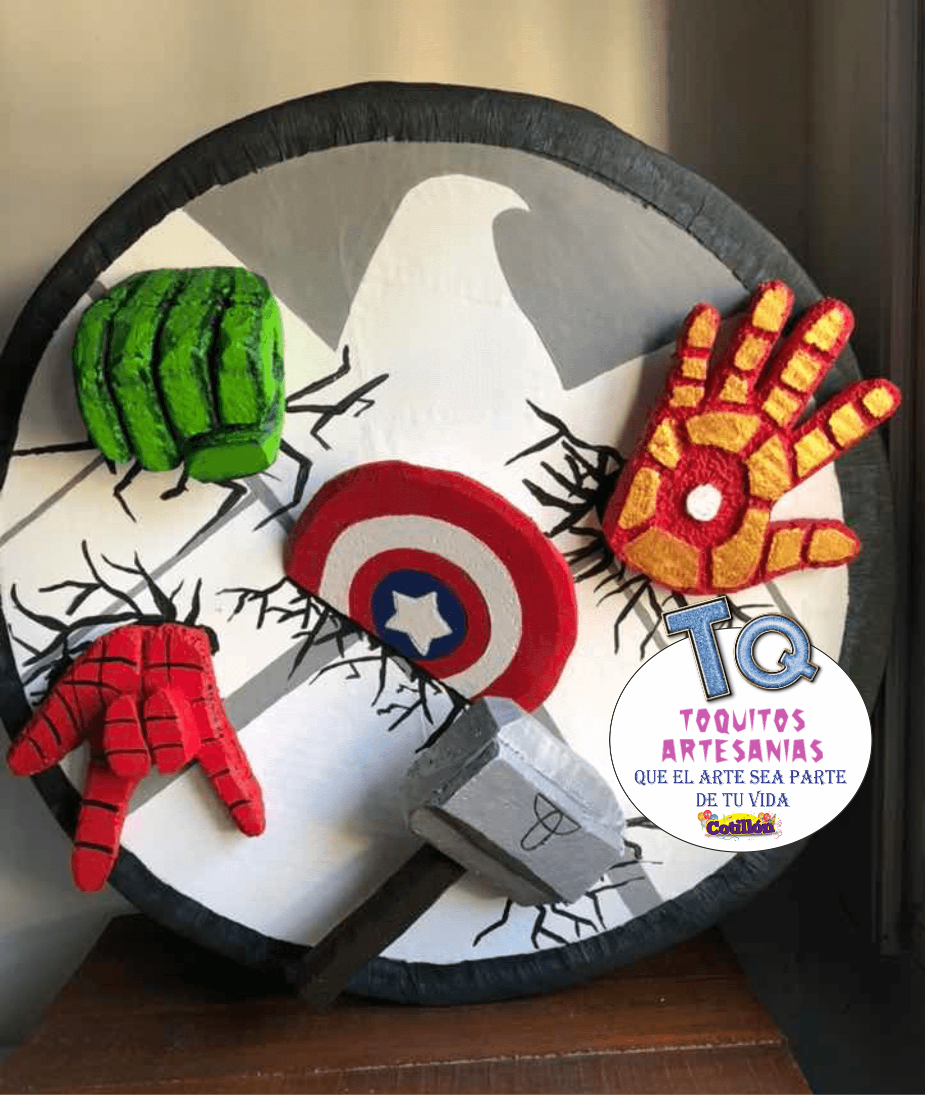 Piñata Avengers Piñata de super heroes, Cumpleaños de los