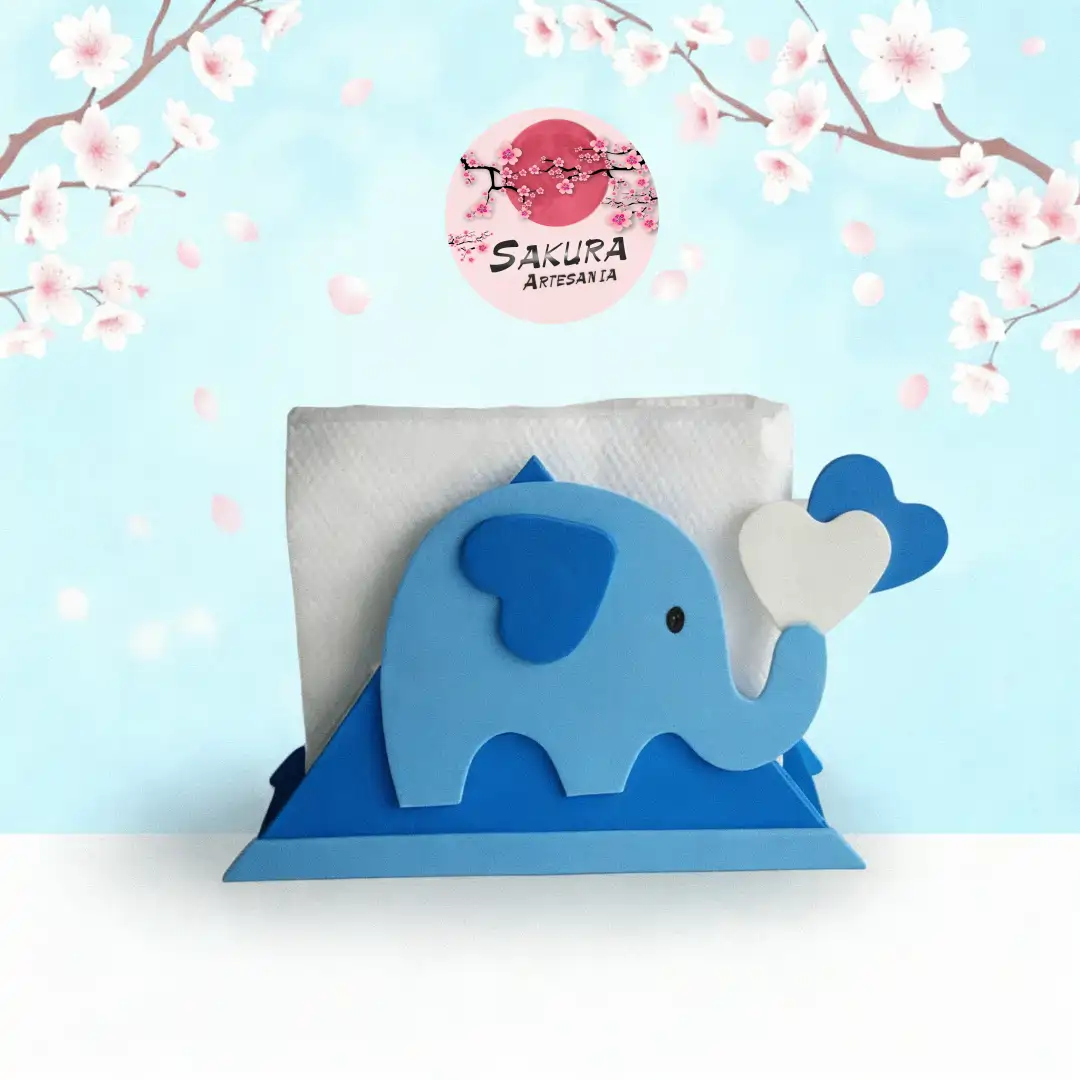 Servilleteros baby shower Elefante sv007 - Imagen 2