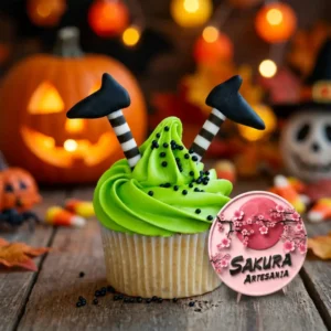 Cupcakes Bruja Halloween