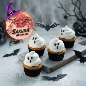 Cupcakes Fantasmas Halloween