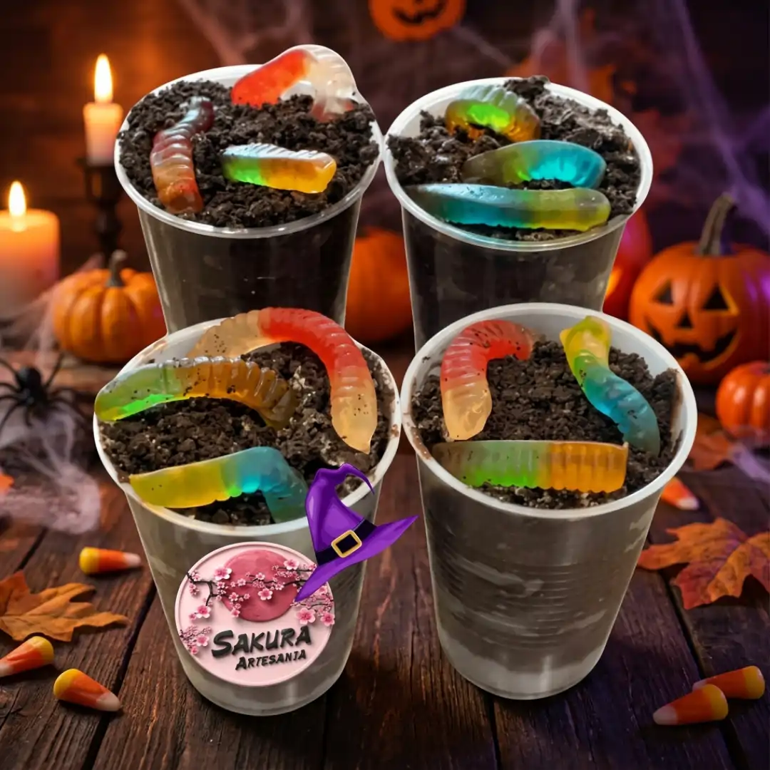 Postres Shot Halloween Chocolate