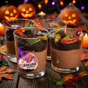 Postres Shot Halloween Mousse Dulce Leche