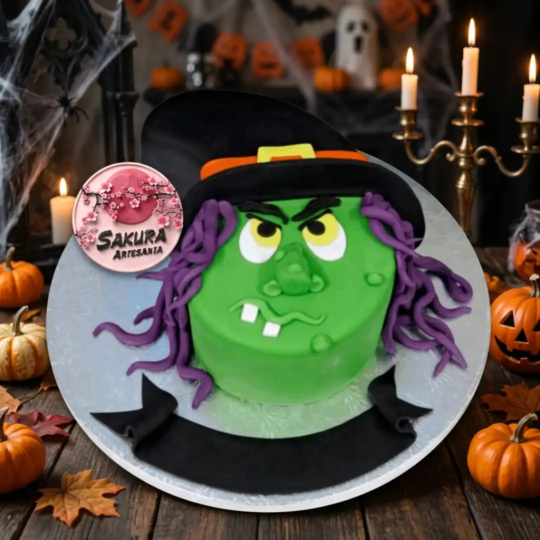 Torta Bruja Terro Halloween