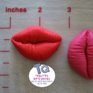 Labios besos x6 adorno porcelana fria cod AT062