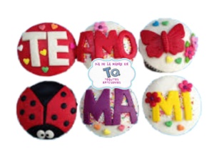 cupcake dia de la madre x6