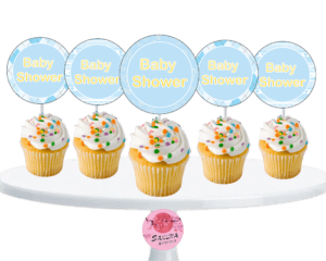 Cupcake Toppers Baby shower celeste x10u