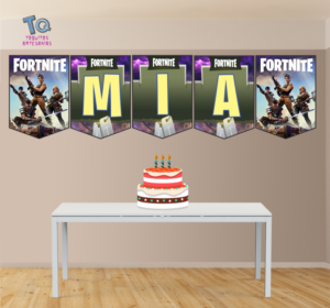 Fortnite Banderín con Nombre