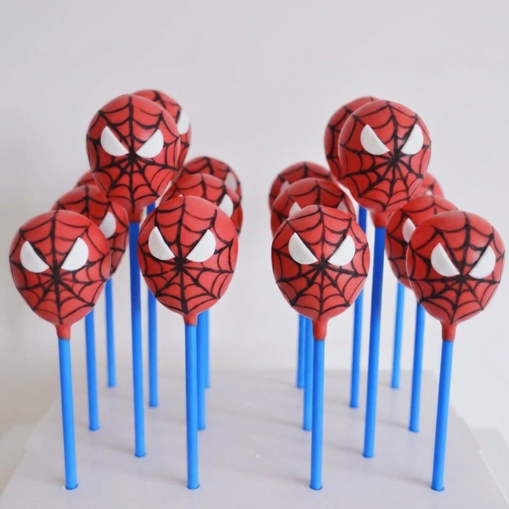 Cake pop Spiderman - Imagen 3