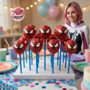 Cake pop Spiderman