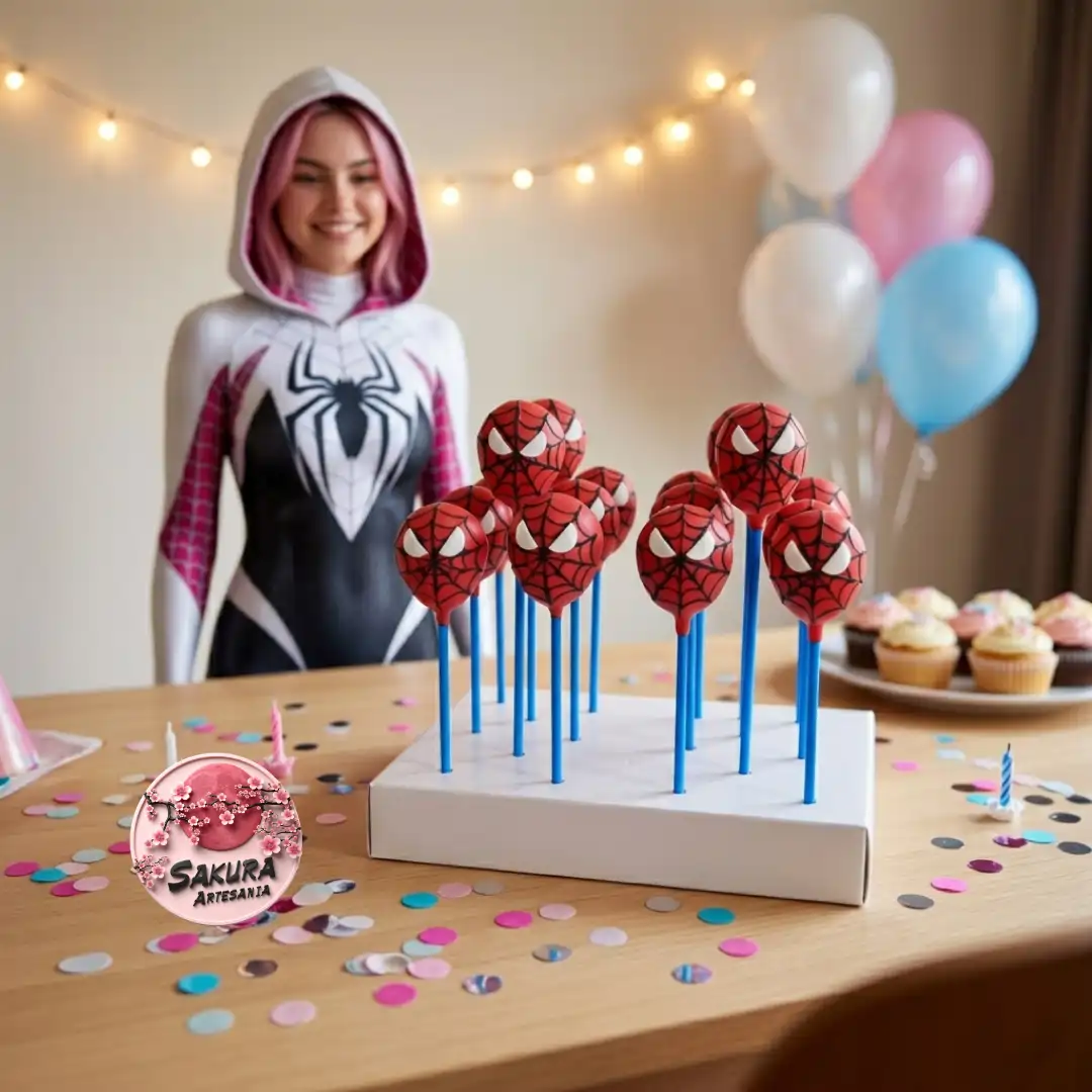 Cake pop Spiderman - Imagen 2