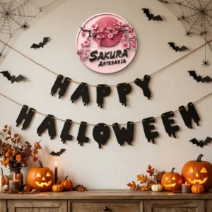 Banderin Happy Halloween x2