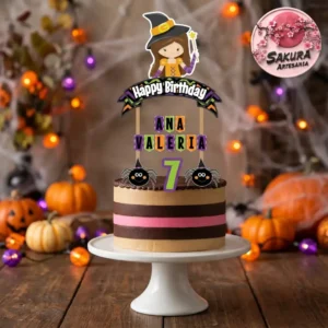 bruja Halloween cake toppers