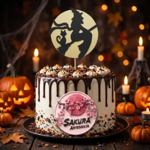 cake toppers bruja Halloween