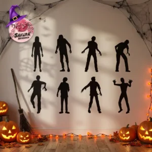 kit Halloween Apliques zombies
