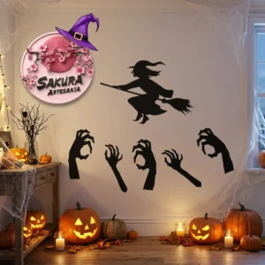 kit Halloween Decoracion Apliques x6