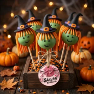 Cake Pop Brujas Halloween