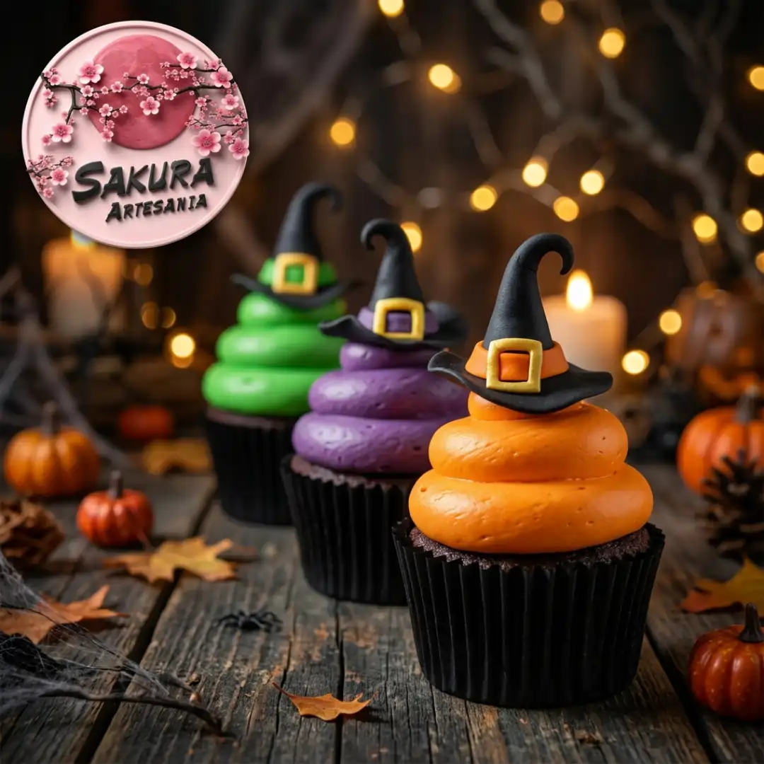 Cupcake Bruja Halloween