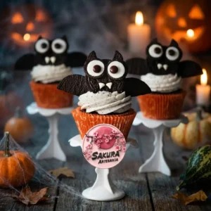 cupcake Murciélagos Halloween