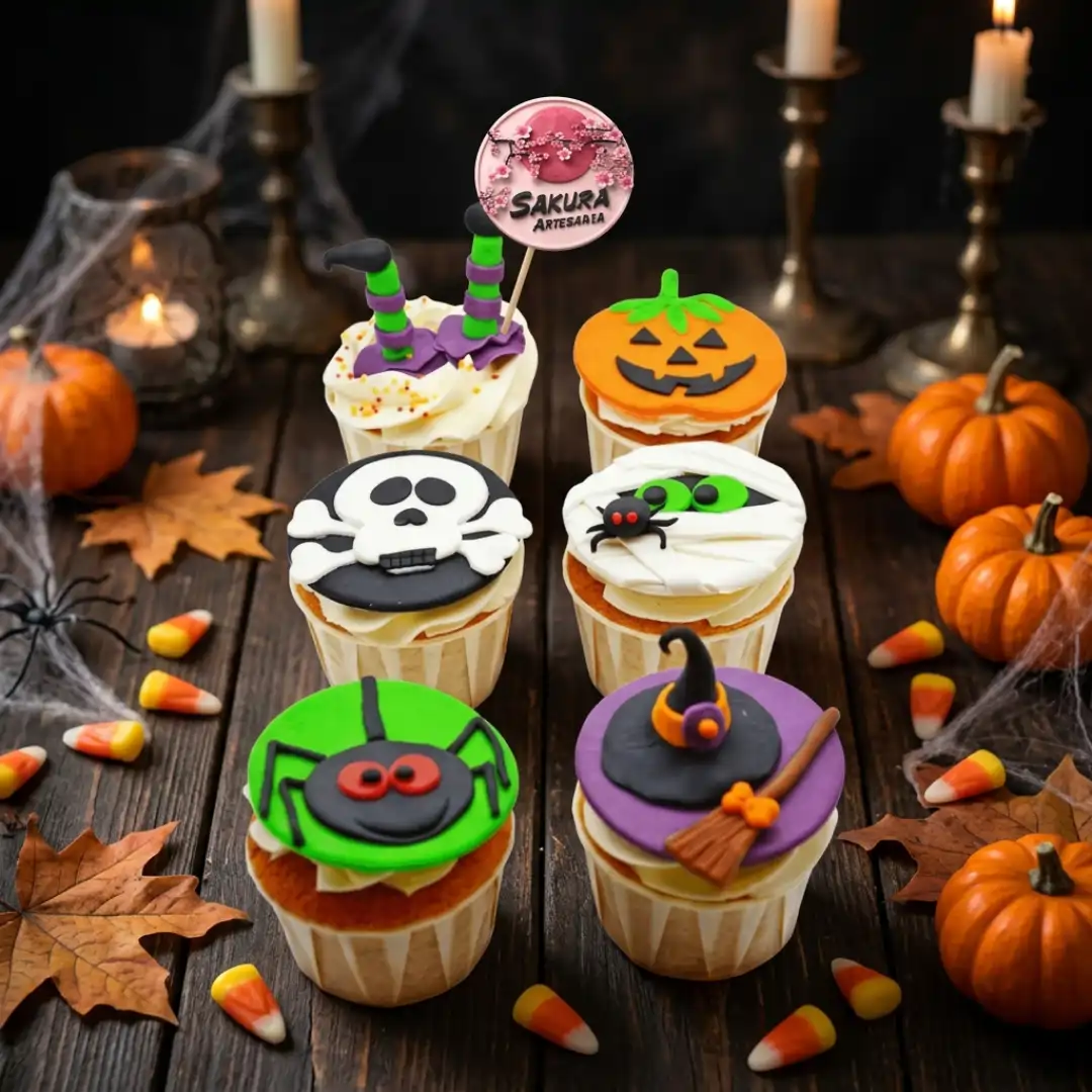 cupcake surtidos Halloween
