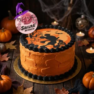 Torta Merengue y lamina Mickey Mouse Halloween