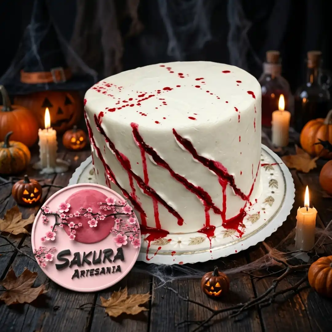 Torta sangre Halloween