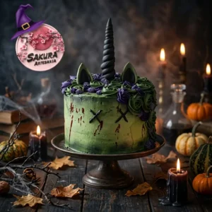 Torta Unicornio Halloween