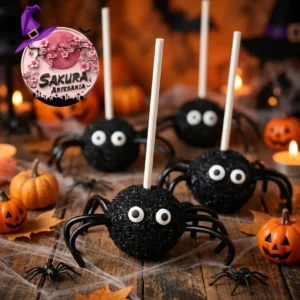 Cake Pop Arañas Halloween