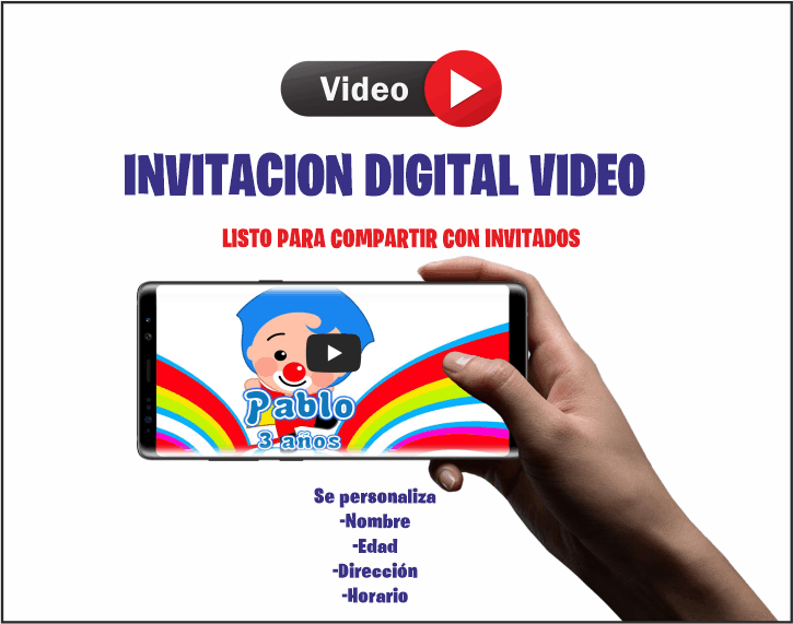 Plim plim Video Digital invitación