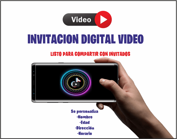 TikTok Video Digital invitación