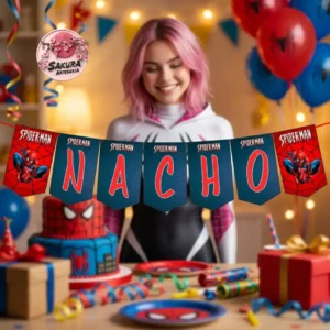Spiderman Banderín con nombre