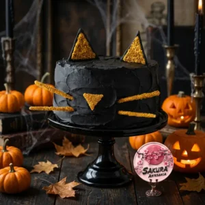 Torta Gato Negro Halloween