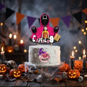 El juego del calamar cake Toppers