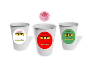 Vasos Lego Ninjago pack x10