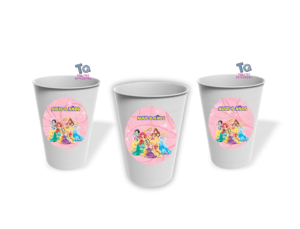 Vasos Princesas pack x10