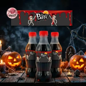 Refrescos 250cc personalizados funda x12 Halloween