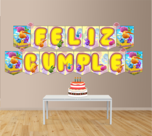 Sunny Bunnies Banderín con feliz cumple