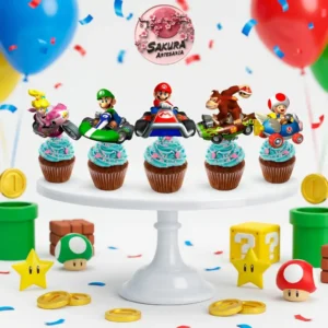 Cupcake topper Mario Bros x10u
