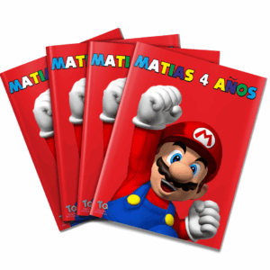 Libros souvenirs Mario Bros