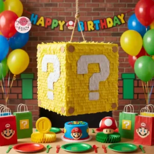 Piñata mario bros cubo sorpresa