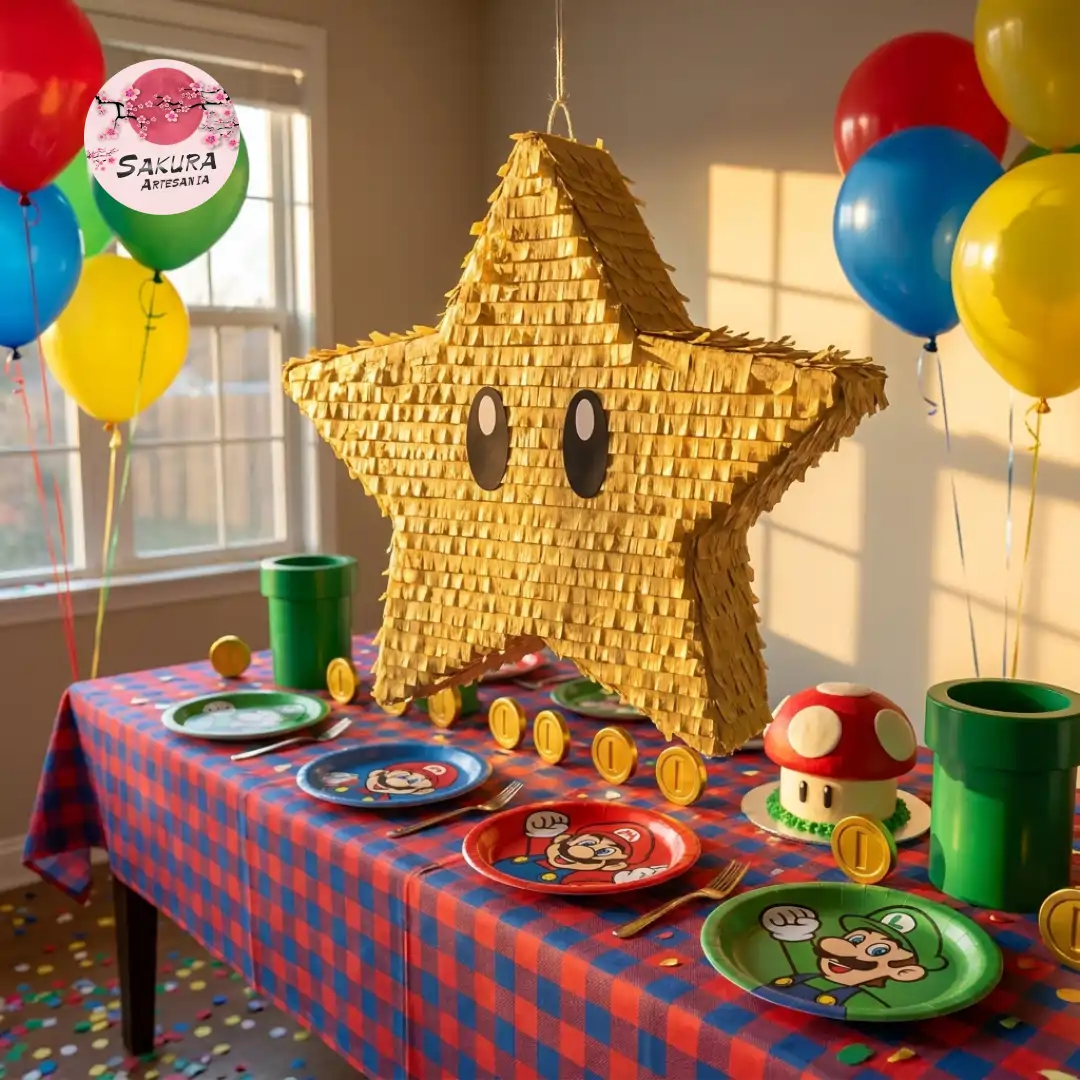 Piñata estrella mario bros - Imagen 3