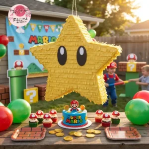 Piñata estrella mario bros