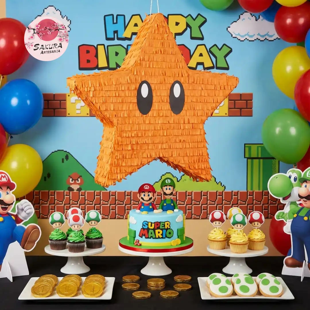 Piñata estrella mario bros - Imagen 2