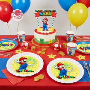 Mario Bros Platos x10 21x2mm