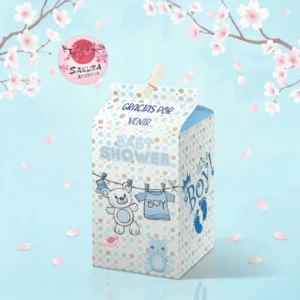 baby shower boy caja souvenirs