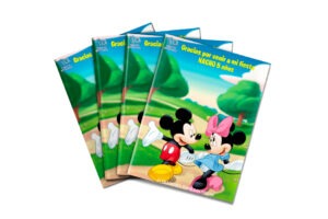 Libros souvenirs Mickey y Minnie