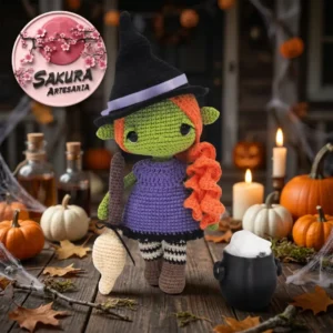 Bruja amigurumi Halloween