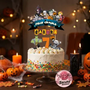 cake topper Halloween personajes