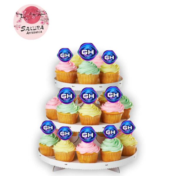 cupcake topper GH x10